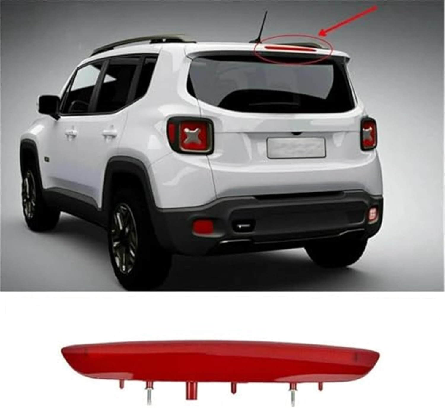 Third Brake Light, for Jeep, for Renegade 2015-2020 Car Accessory 68247167AA High Lamp Third Brake Light