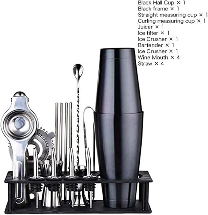 Set de Coctelera de Acero Inoxidable 17 Piezas con Soporte miniatura 4