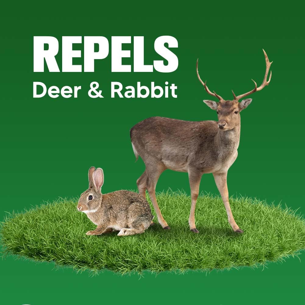 Deer Repellent for Plants, Rabbit Repellent Outdoor, Deer Away Repellent for Garden, Trees and Lawn, Rabbit Repellent for Plants, Safe for People, Pets and Plants, Lasts Up to 60 Days, 8 Packs — view 2
