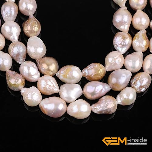 Miniatura 3 de GEM-Inside - Cuentas sueltas naturales de 0.591 x 0.630 in de color morado nuclear Edison para hacer joyas, grandes y grandes, cerca de redondas,