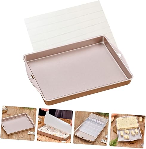 Miniatura 7 de Alipis Molde para turrón, plancha de acero inoxidable, antiadherente, bandeja para tartas, moldes para tartas, herramientas de pastelería de turrón,