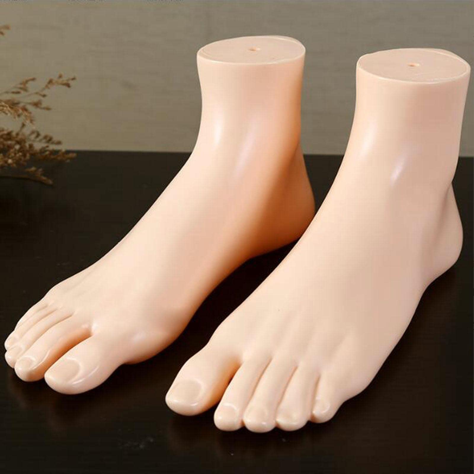 perfk Una manichino Piedi manichino Braccialetto alla Caviglia Piede Scarpe da Donna Piedi Modello e Destro per Catena Caviglia, Normale