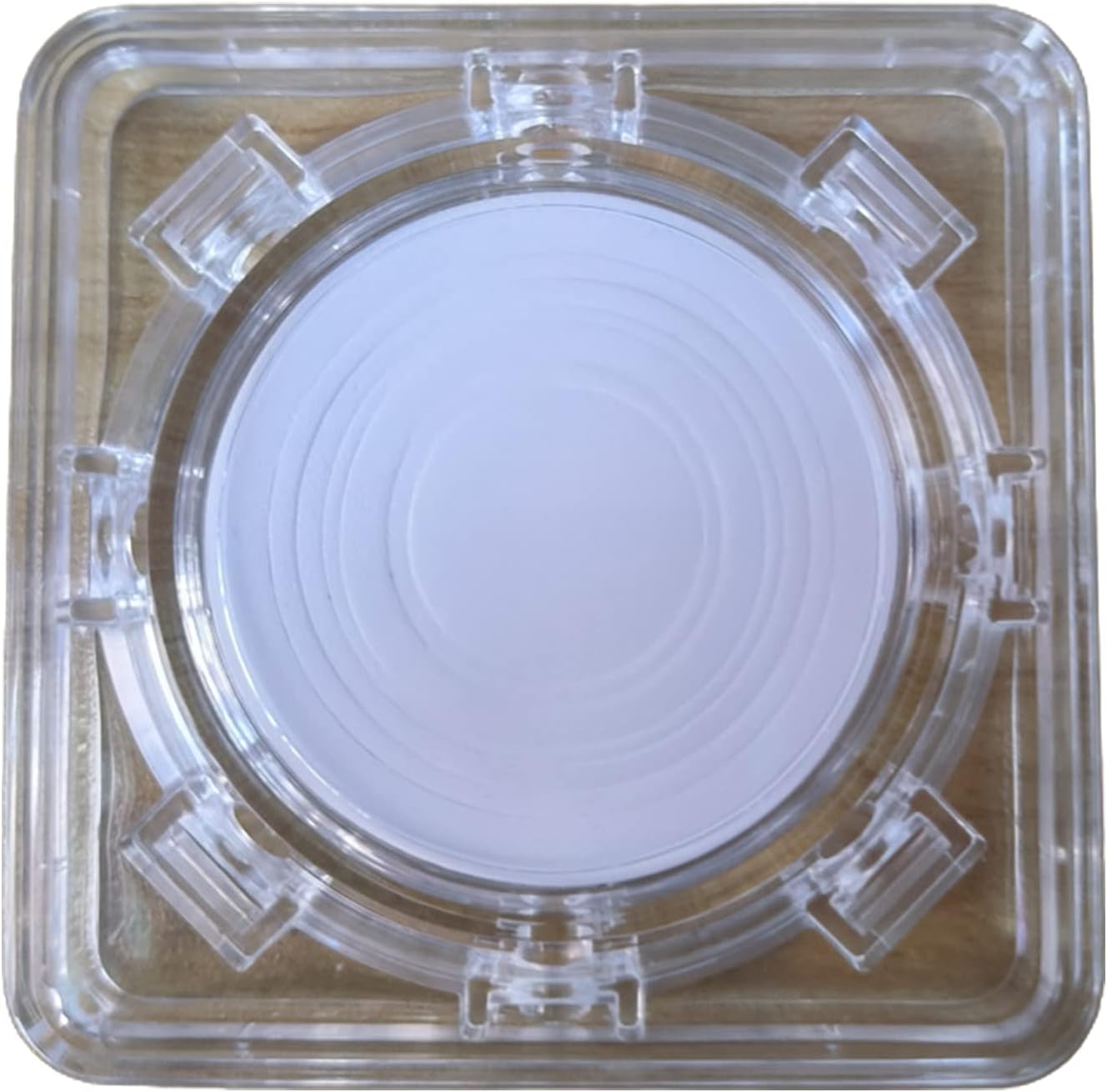 Transparent Coin Holder Case Storage Box With Stand For