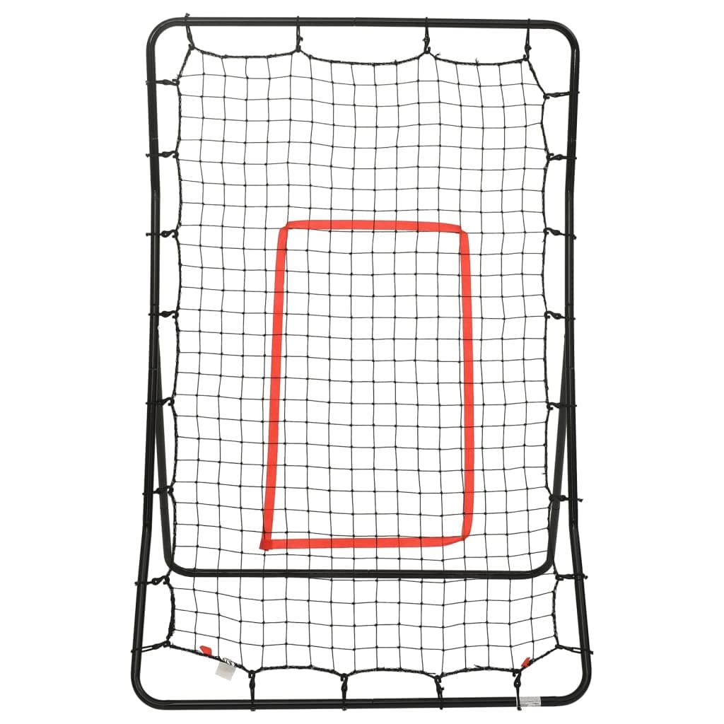 vidaXL Rebotador de Softball Red de Rebote Entrenamiento Cricket Béisbol Fútbol Voleibol Baloncesto Retroceso Softbol Acero 88x79x137 cm