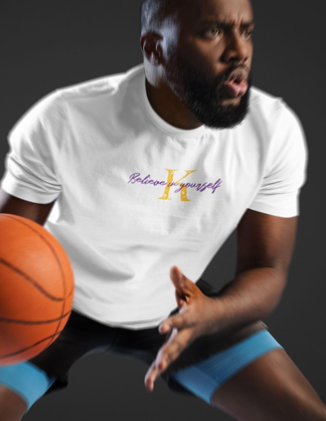 T-Shirt Uomo Believe in Yourself - K 24 Campioni Basket Pallacanestro
