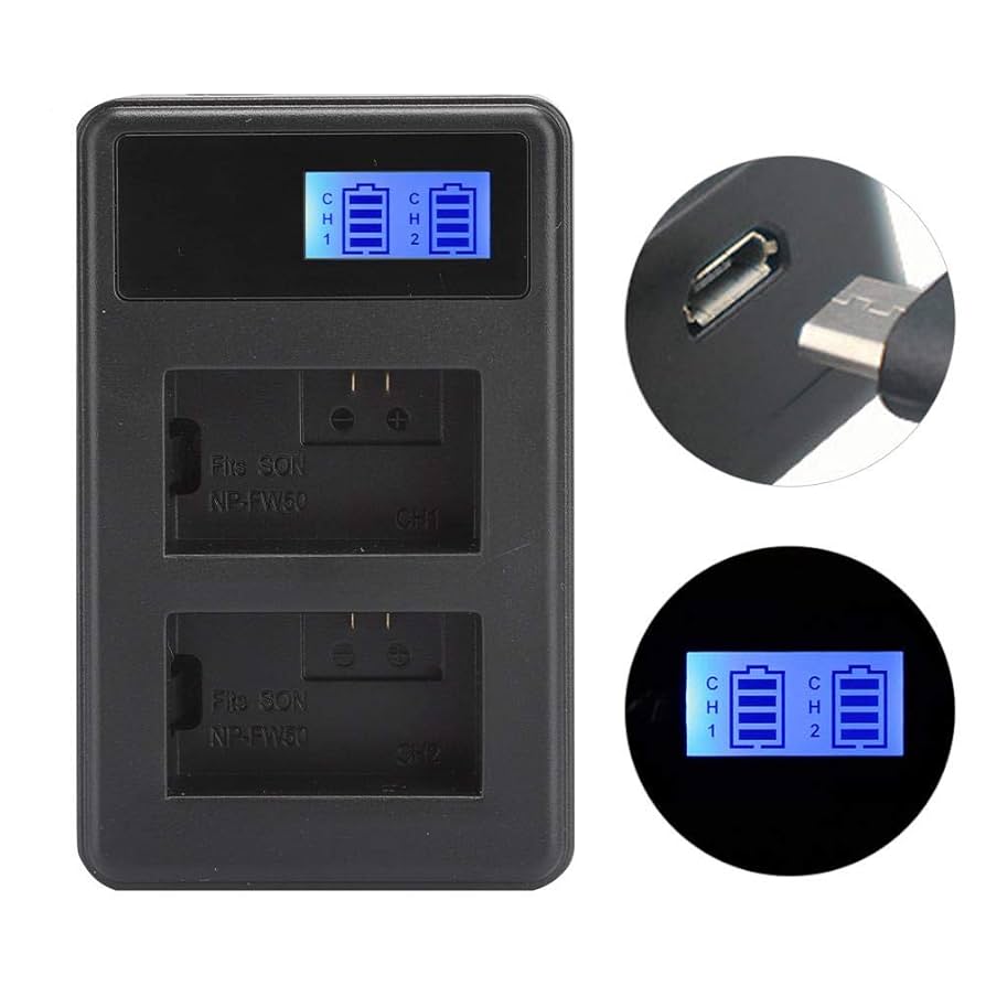 Amazon | ソニーNP-FW50A6300 A6500 A6000 A7rA7用LCD充電