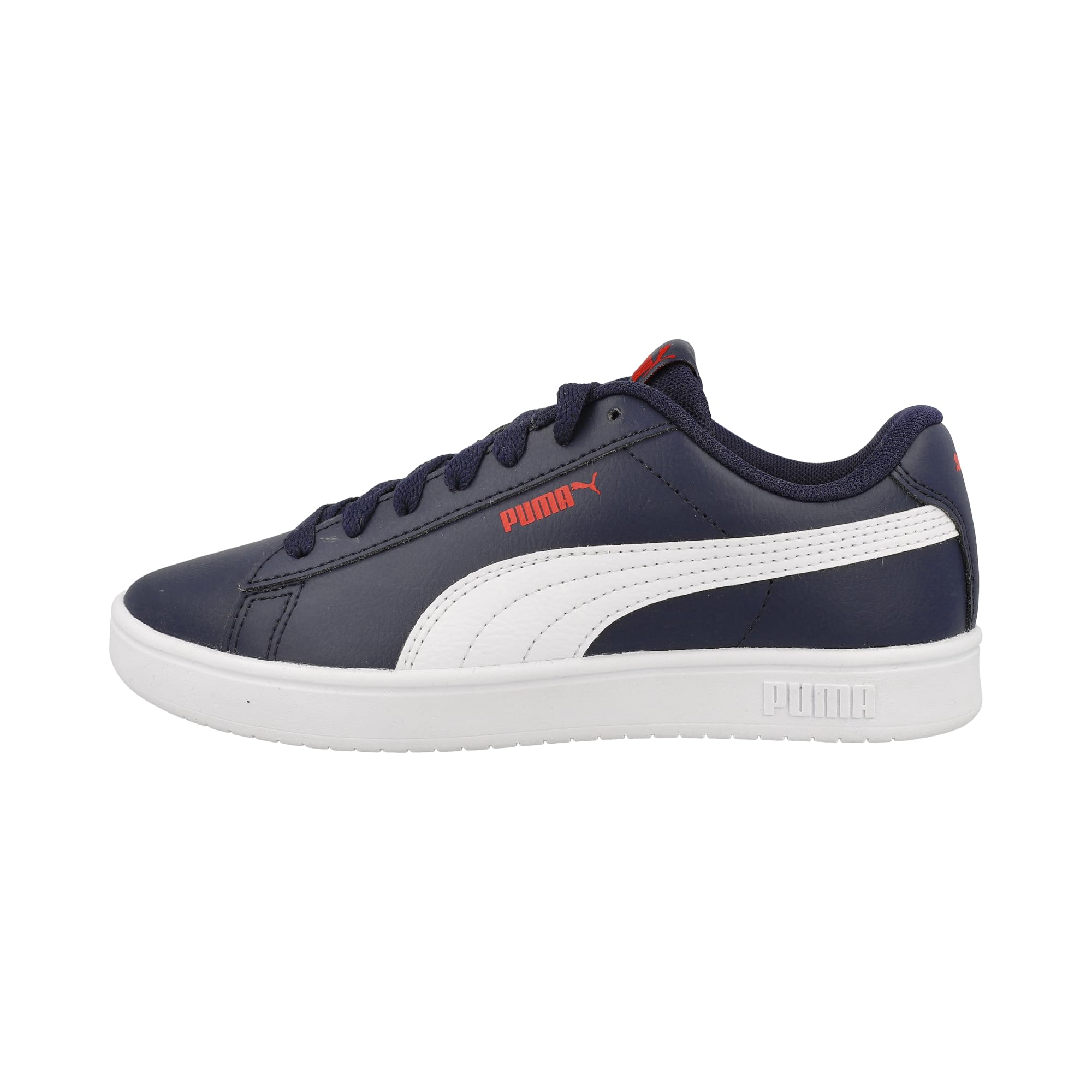 PUMA Rickie Classic JR Sneaker, Navy White RED, 5.5 UK