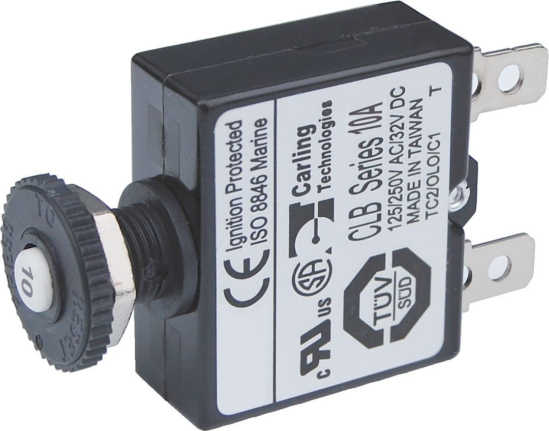 Blue Sea Systems Push Button Reset-Only CLB Circuit Breakers with Quick Connect Terminals-image-10