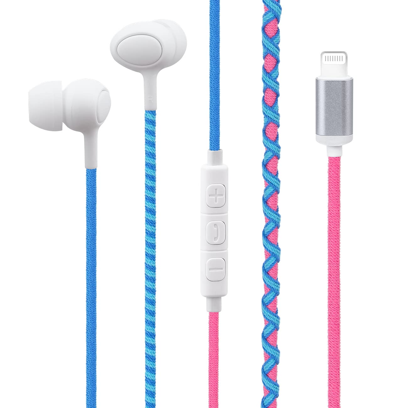 Amazon.com: URIZONS Rope Braided Earphones with Mic Wired