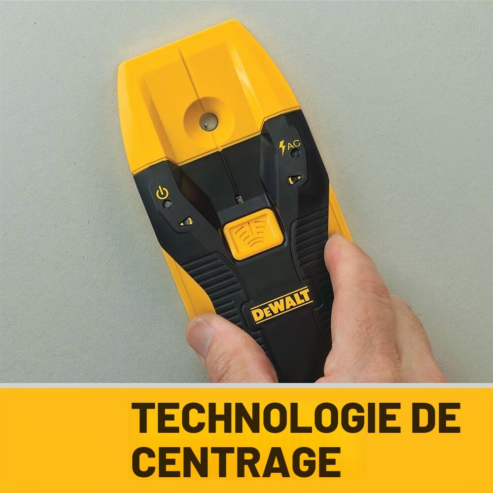 DEWALT Détecteur de Goujons 1,9 cm DW0100 avec flèches LED pour Bois et Métal