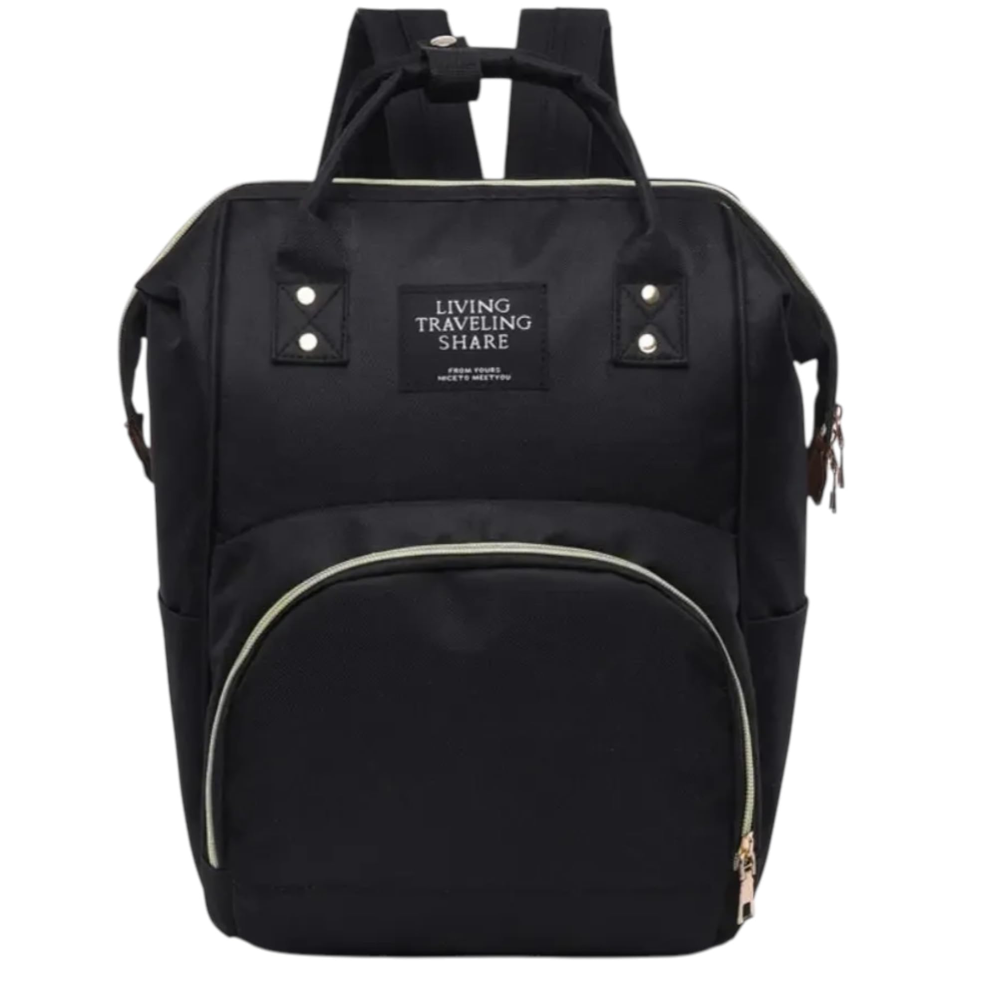 SHAKTISM Diaper Backpack, Large Capacity Baby Bag, Multi-Function Travel Nappy Bag, Waterproof Polyester-image-5