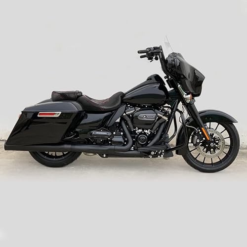 Miniatura 7 de Motorcycle Seats Driver Passenger Seat Cushion Fit For Harley Electronic Fuel Injection Touring Electra Glide Classic 1999-2008 red line A