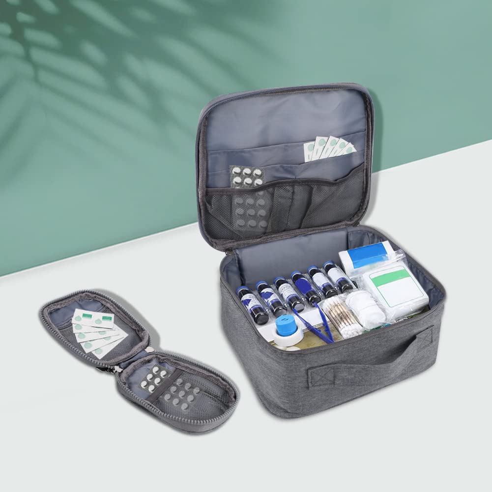 Trousse De Secours,Sac De Premiers Soins Portable à Plusieurs Compartiments,trousse De Voyage