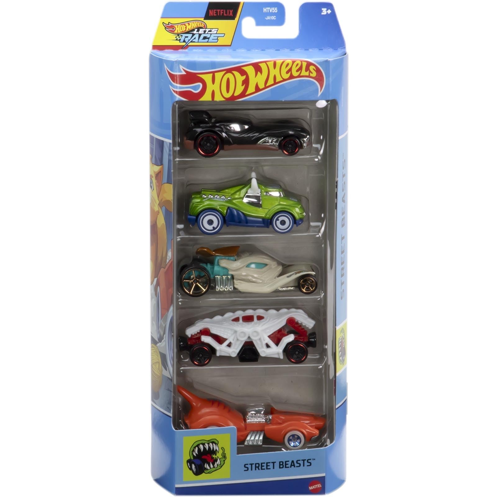 Pack 5 Hot Wheels - Street Beasts 2025 - HTV55 | Amazon.com.br