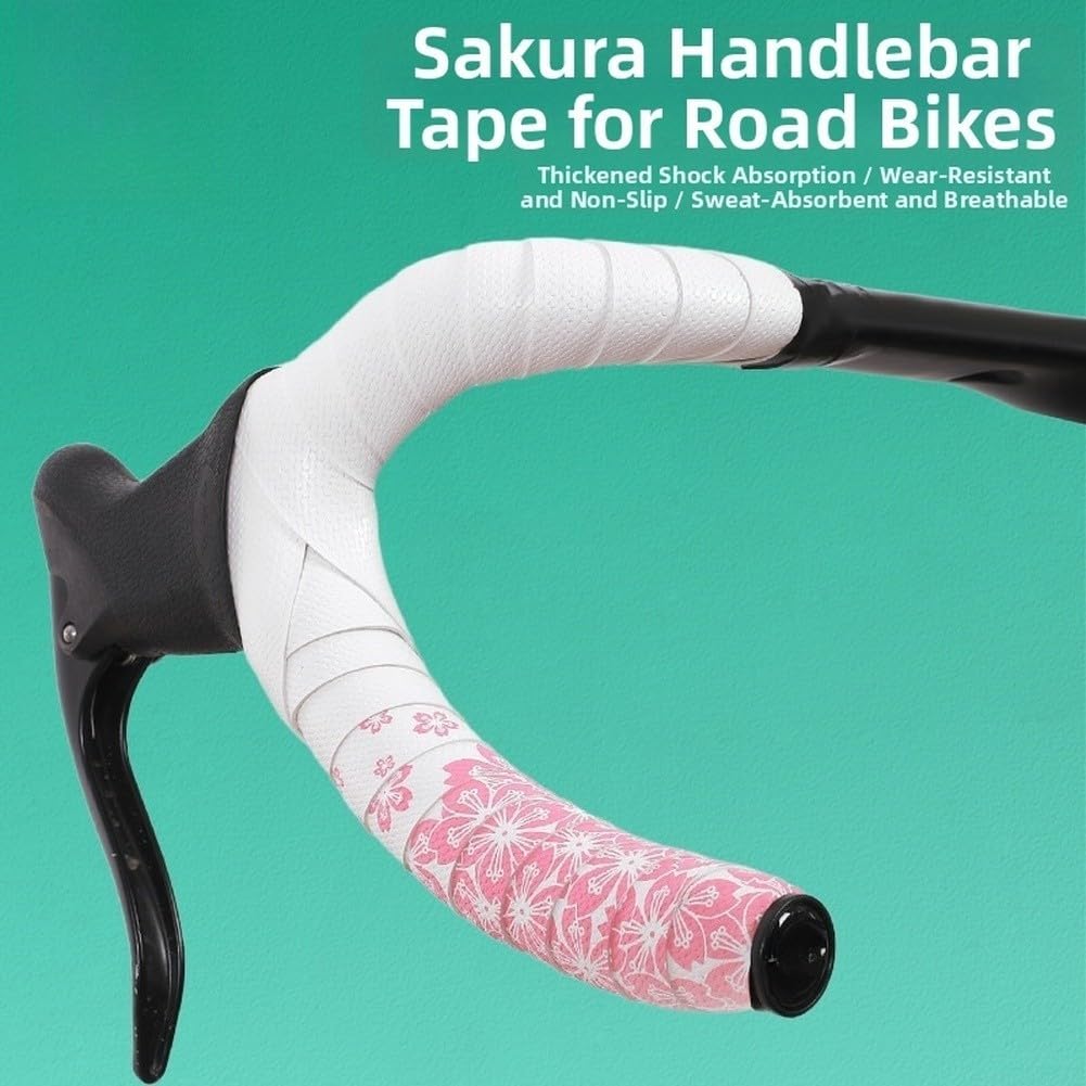 Morbido nastro per manubrio per bici da strada con materiale antiscivolo PU+EVA per impugnatura da ciclismo, bianco e nero, 3 cm x 210 cm (B-bianco)
