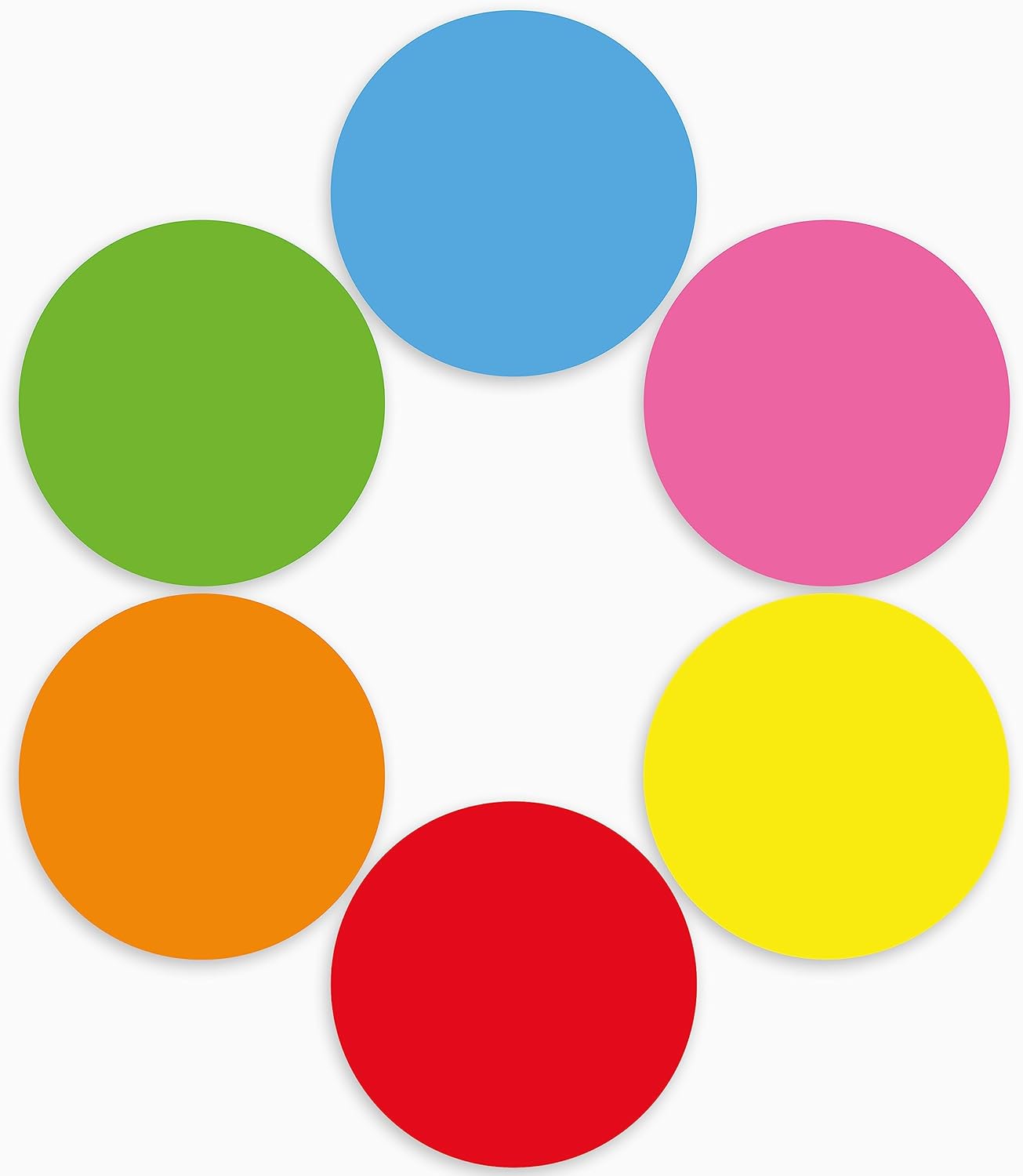 60 Pieces 6 Inch Dry Erase Circles for Tables Classroom