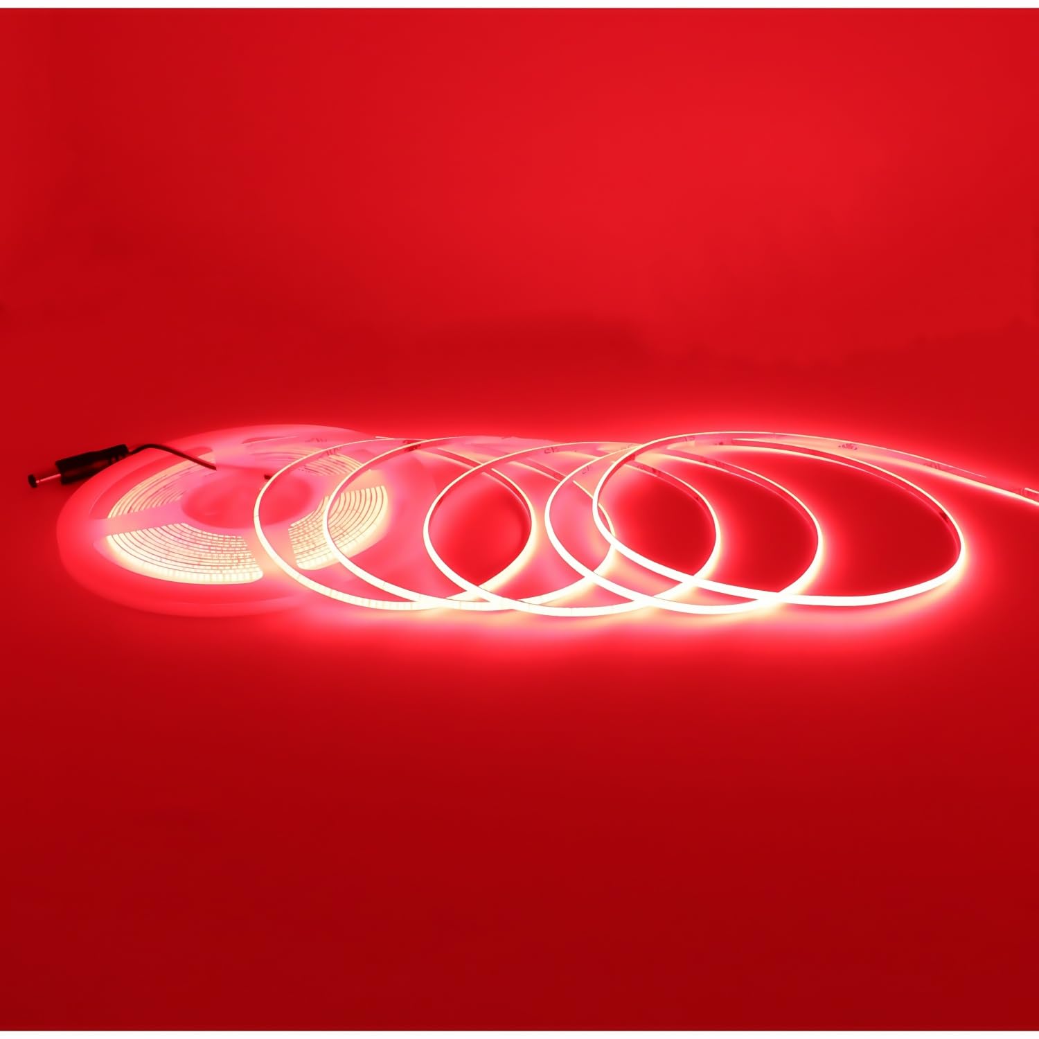 Cinlitek COB LED Strip Light, Ultra-Thin 12V 3mm16.4ft Ultra High Density Tape Light, 480LED/m, CRI 90+, Flexible Cuttable LED Lighting for Home