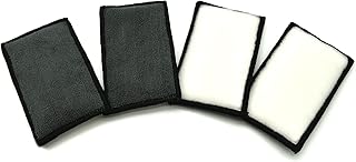 Sponsored Ad - GlossOnly Microfiber Interior Scrub Sponge Car Wash Scrubbing Pad with Super Soft Bristle-Like Fibers (4 Pa...