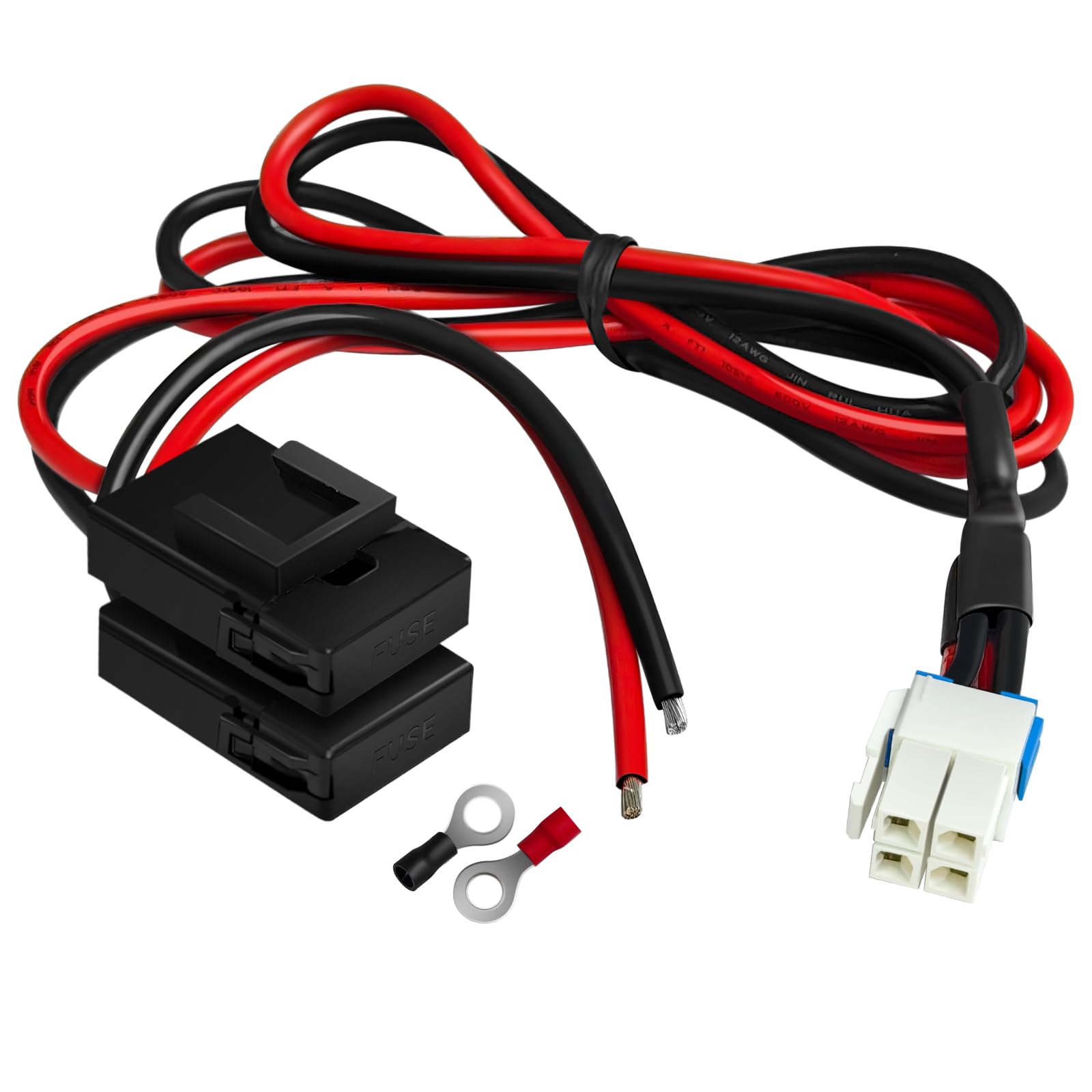 Amazon | Kokorasa icom 7300 4ピン 12AWG DC電源ケーブル 5本パック