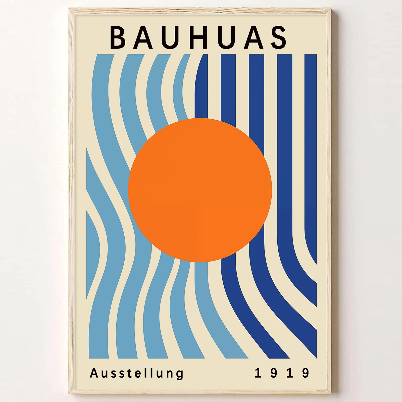 Amazon.com: Mid Century Modern Abstract Wall Art Bauhaus