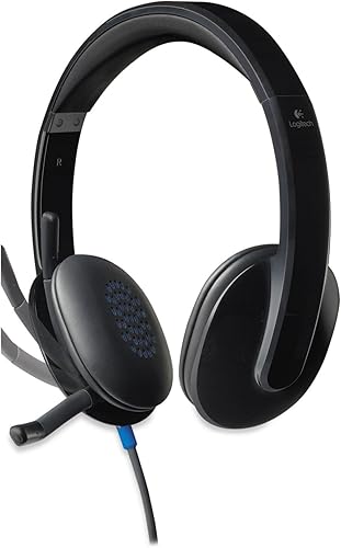 Miniatura 2 de Logitech H540 - Auriculares HD para computadora, sobre la cabeza, color negro (981-000510)