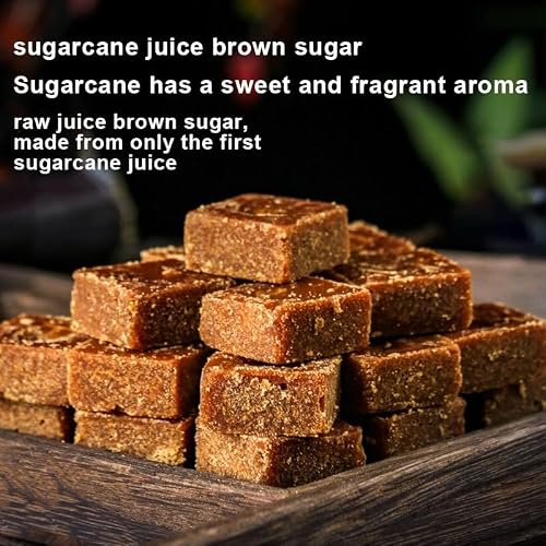 Brown sugar 8.81oz -Handmade by ancient method-Preparation of brown sugar block from Yunnan sugarcane juice 原汁红糖250g