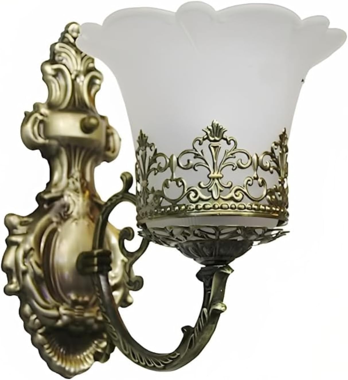 WHITERAY Antique Designer Imported wall lights for decoration of living room bedroom modern Lights Lamp Scone (Gold) Pack of 1