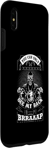 Miniatura 3 de iPhone XS Max You Can Only See My Back Braaap Outfit Motorcycle Biking Case