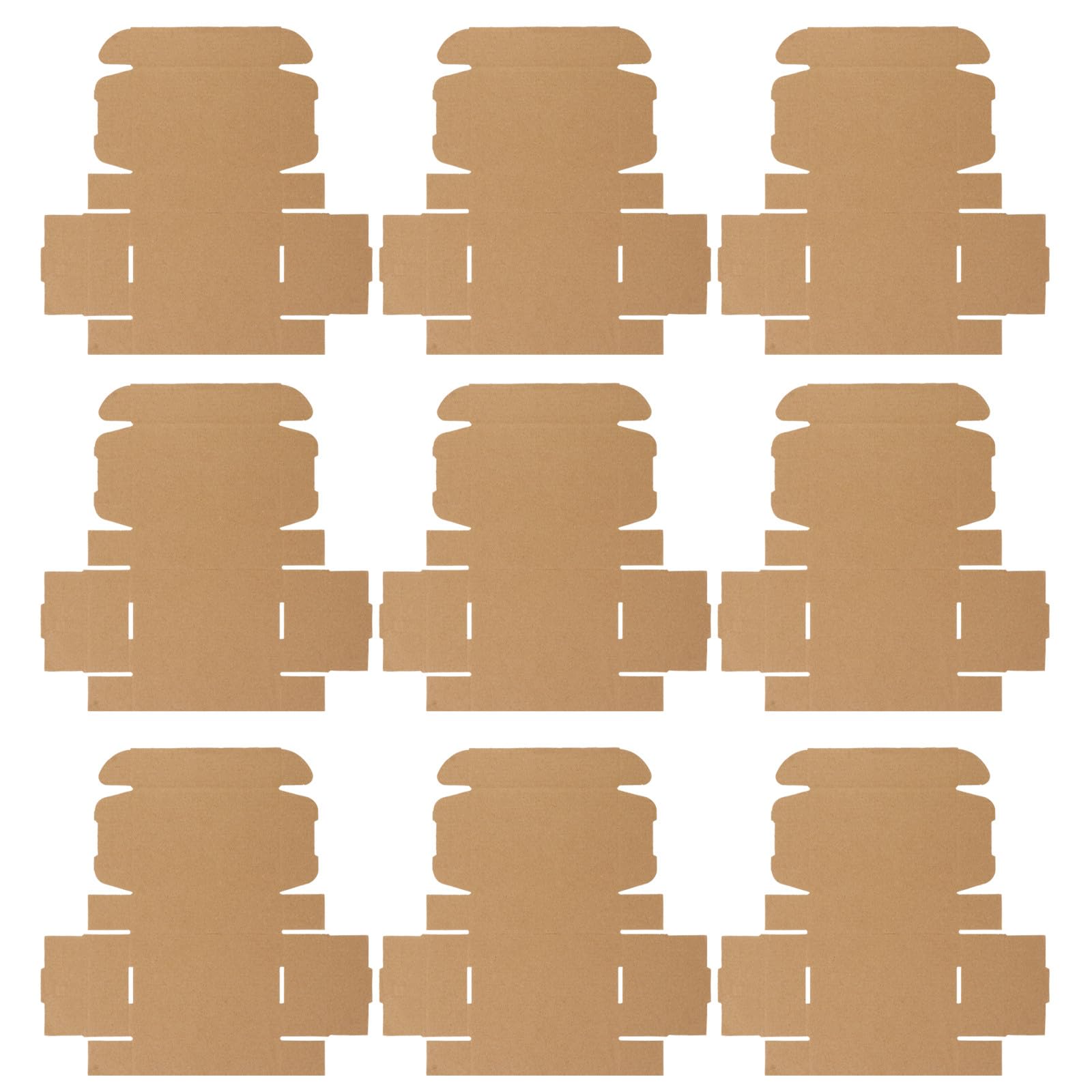 TIDTALEO Set 50 Scatole da Spedizione in Cartone Ondulato Beige Resistenti Agli Urti e Schiacciamenti, Scatole Porta Oggetti per Trasloco e Decor Festa Scuola Compatte e Pieghevoli