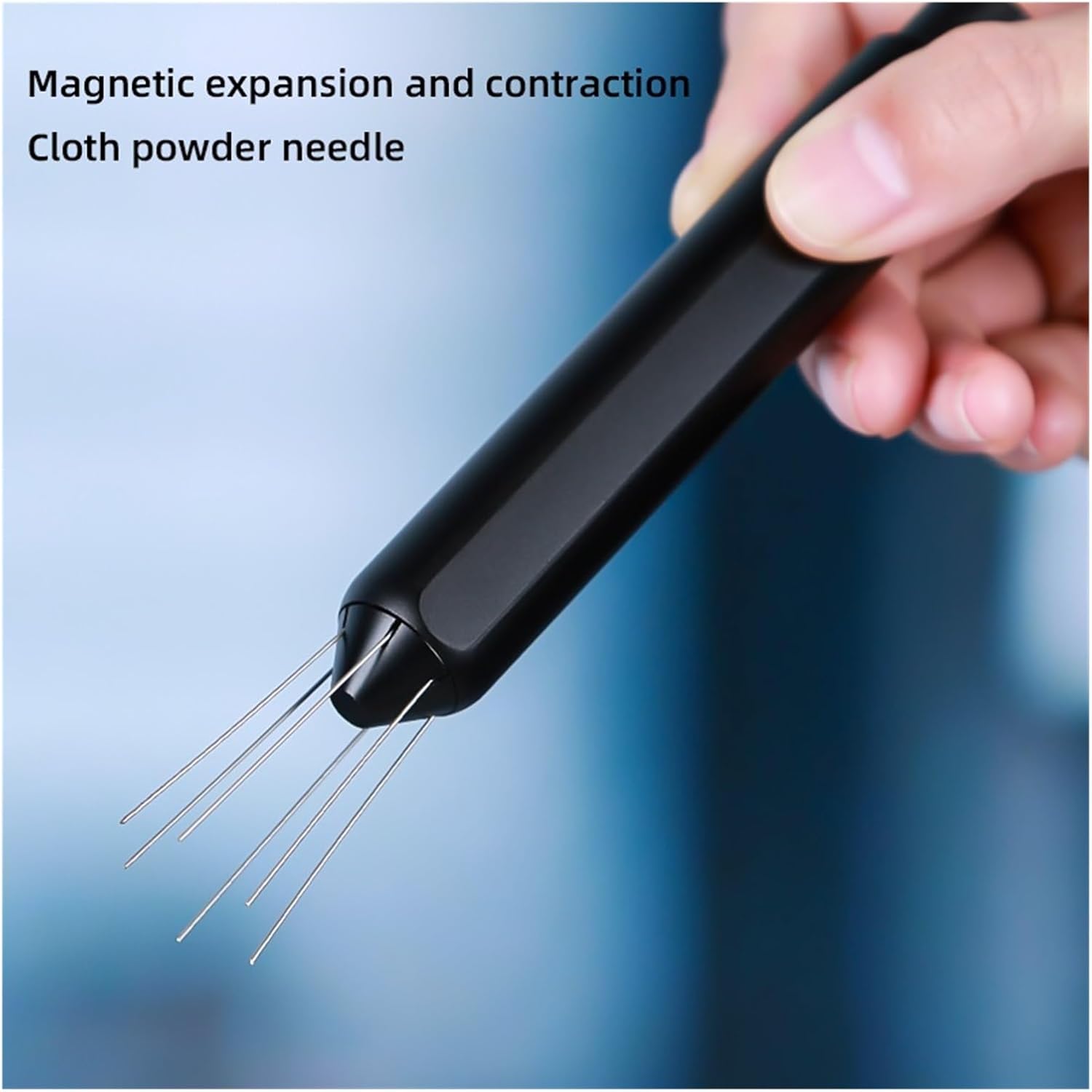 Shrinkable Portable 6pcs 0.4mm Needles Espresso Coffee Stirrer Coffee Needle Distributor With Base