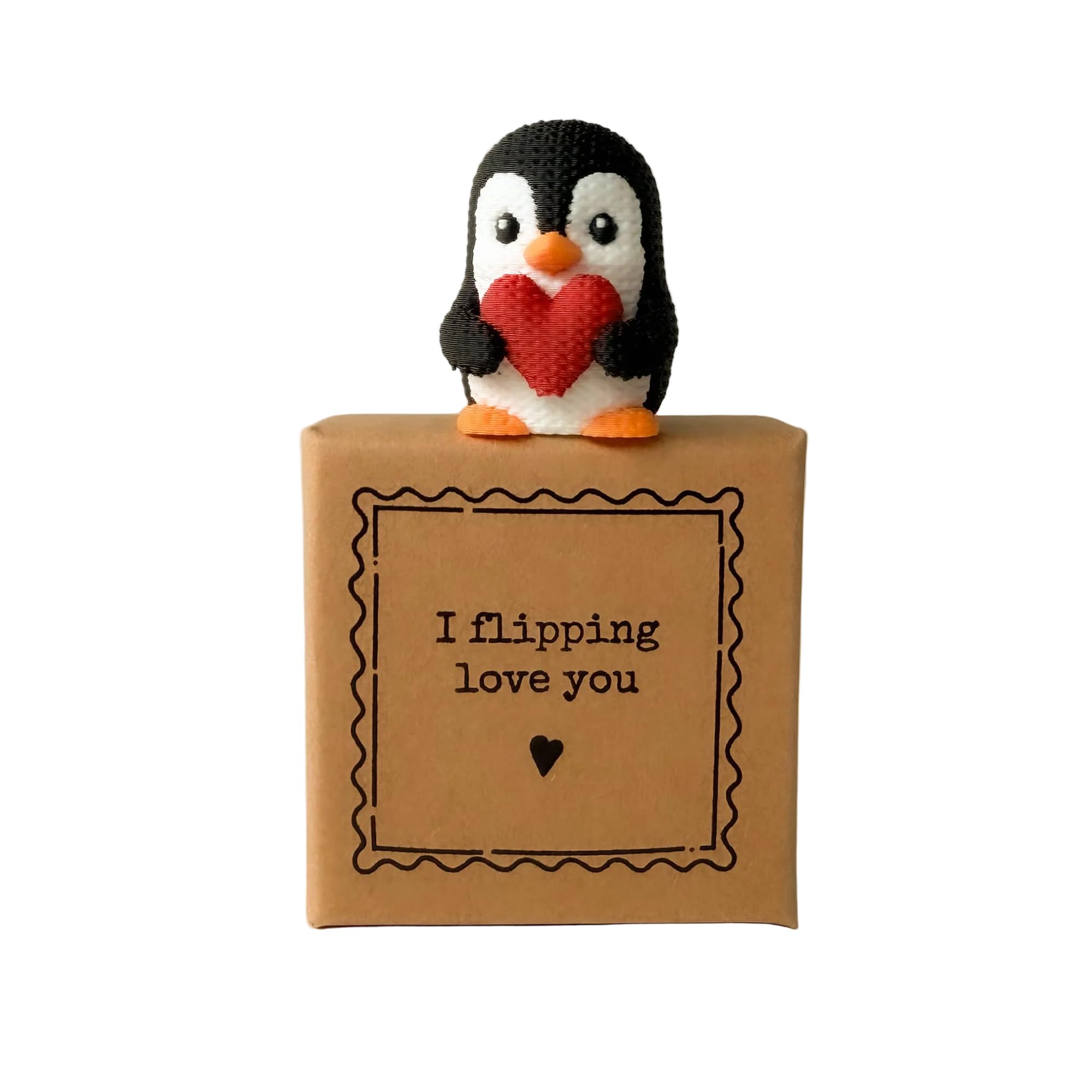 Image Industry I Flipping Love You - Tiny Little Gifts - Penguin - Best Friend - Sentimental Gifts - Loved One - Valentines