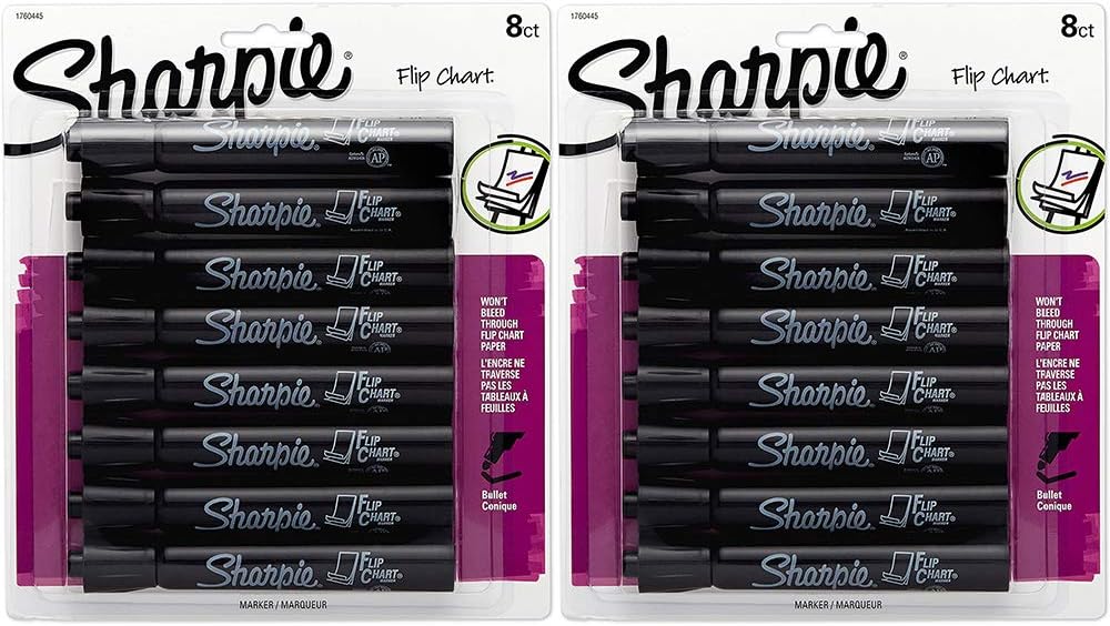 Sharpie Flip Chart Markers, Select Color (Bullet Tip, 8 ct