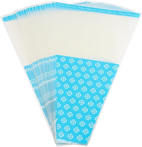 Miniatura 2 de Aylmrice Bolsas de celofán transparente de plástico de flores pequeñas para ramos de flores, papel de regalo para el día de San Valentín, 50