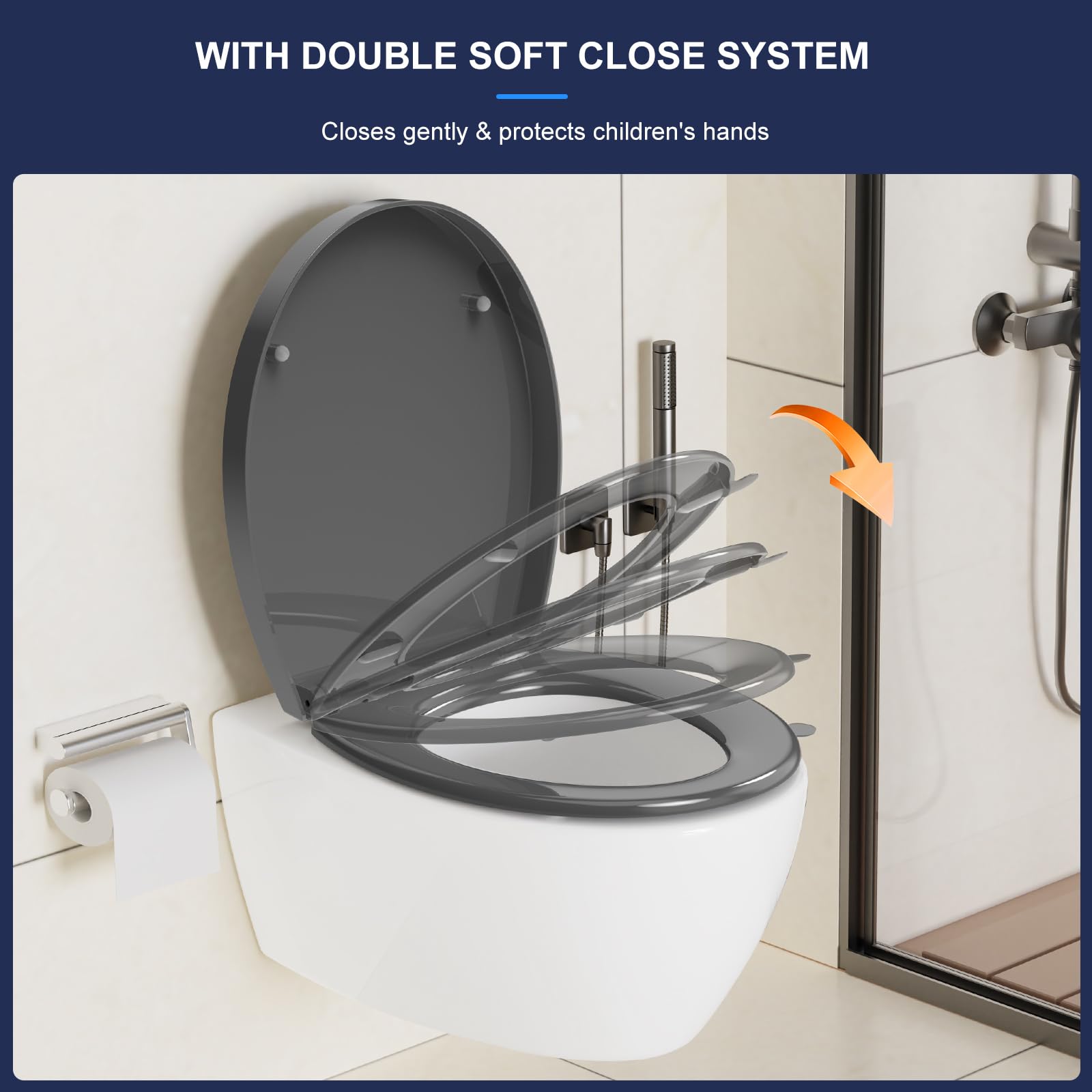 Happyment Toiletbril Antibacteriële - Met Softclose - Universeel