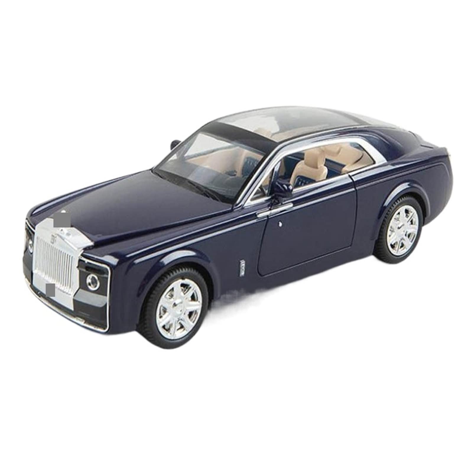Modello Di Auto Pressofusa In Lega Metallica 1:24 Per Rolls Royce Sweptail(Blue)