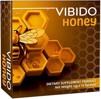 VIBIDO ROYAL HONEY for MEN | Strong with GINSENG with MACA extract Herbal Honey | 10 x 15gm Sachets for Dynamic Men