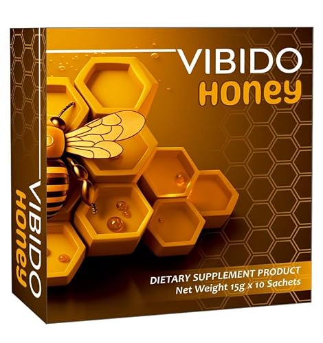 Image of VIBIDO ROYAL HONEY for MEN | Strong with GINSENG with MACA extract Herbal Honey | 10 x 15gm Sachets for Dynamic Men