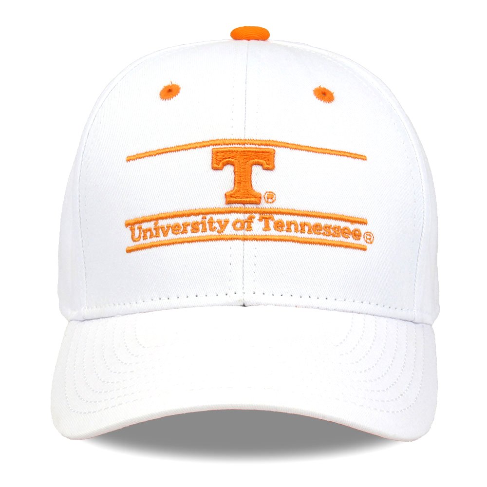 The Game NCAA Tennessee Volunteers Unisex NCAA bar Design Hat, White, Adjustable