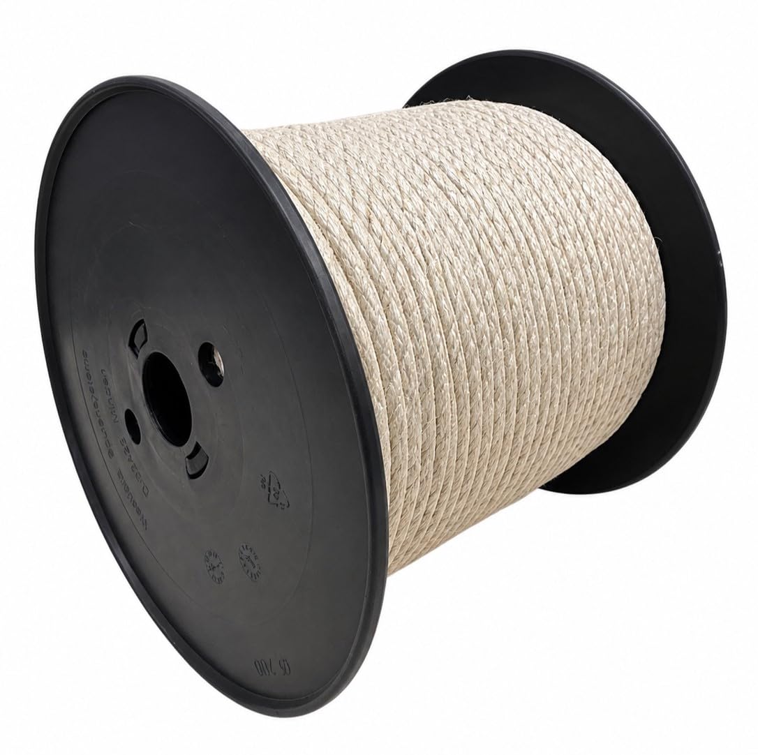 Everlasto Beige 6Mm Synthetic Polyhemp/Hempex Decking Rope - Various Lengths (6Mm X 100M)