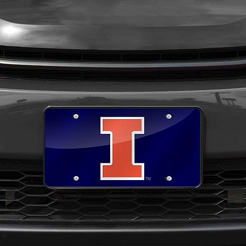 Miniatura 220 de Rico Industries Placa de matrícula de metal con incrustaciones láser de Florida Gators de la NCAA plateado,Alternativo,Negro -,Negro/Plata,Azul,azul