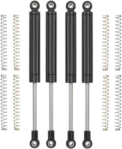 RCLions 4pcs RC Amortiguador 4.724 in Amortiguador de resorte interno para 110 RC Crawler Car TRX4 SCX10 SCX10-II D90 actualizaciones