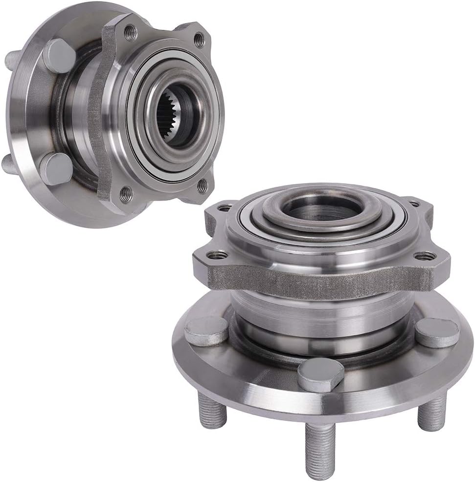 SCITOO 512369 2PC Rear Wheel Hub Bearing for 2008-2014 for Chrysler 300 for Dodge Challenger,Charger 2.7L 3.5L 3.6L 5.7L 6.1L 6.4L