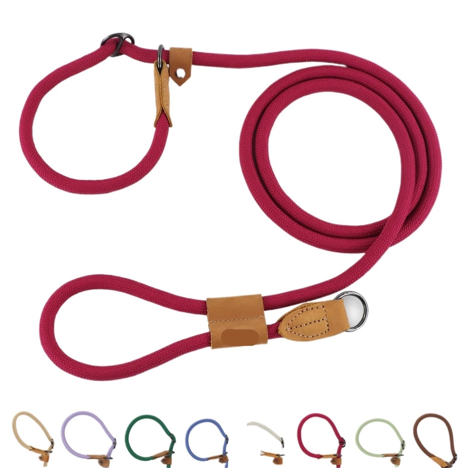Laisse multifonctionnelle réglable en Forme de P for Chien, chaîne de Taille, Corde de Traction for la Course, la Marche, laisses Mains Libres pour Ceinture, Running(Brown,300CM)