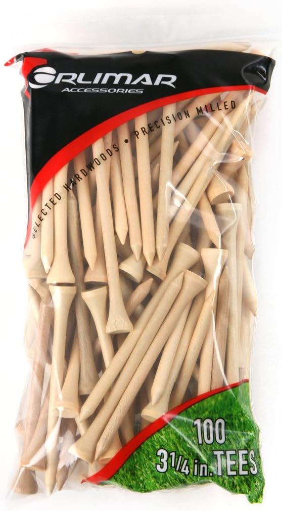 Wood Golf Tees (Multiple Colors and )