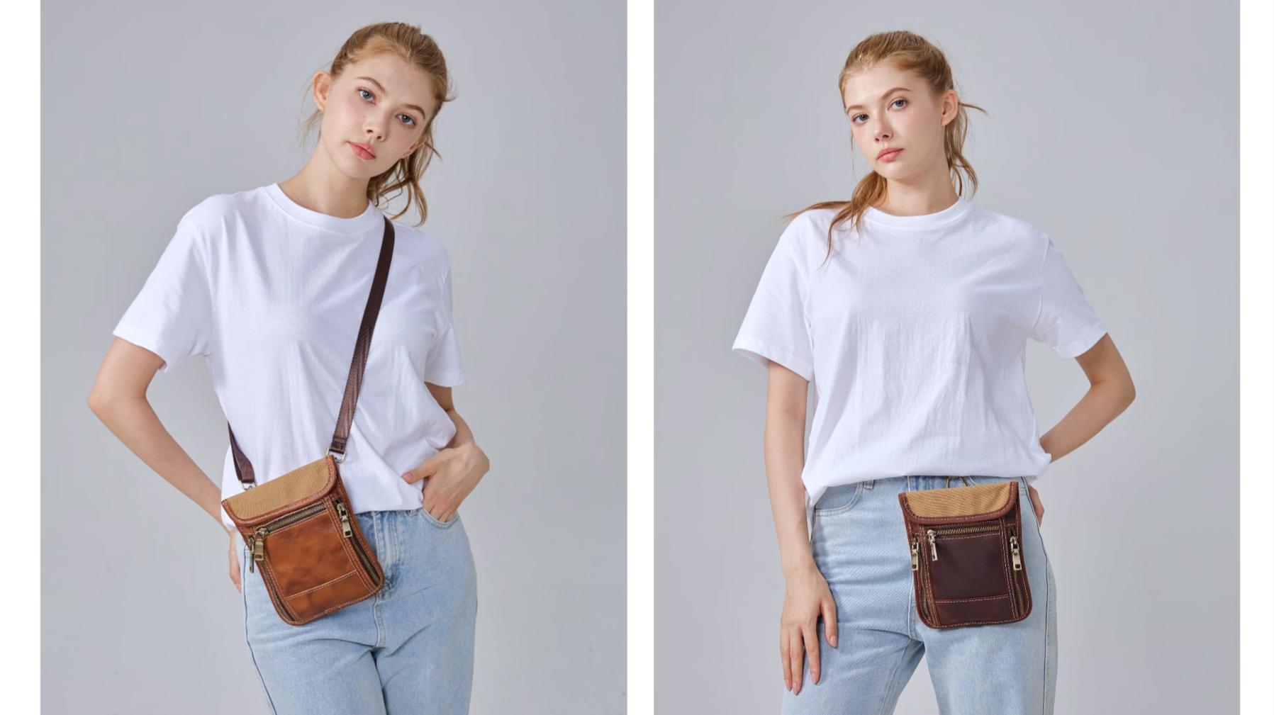 Amazon.com: LANNSYNE Leather Travel Wallet, Neck Wallet Travel