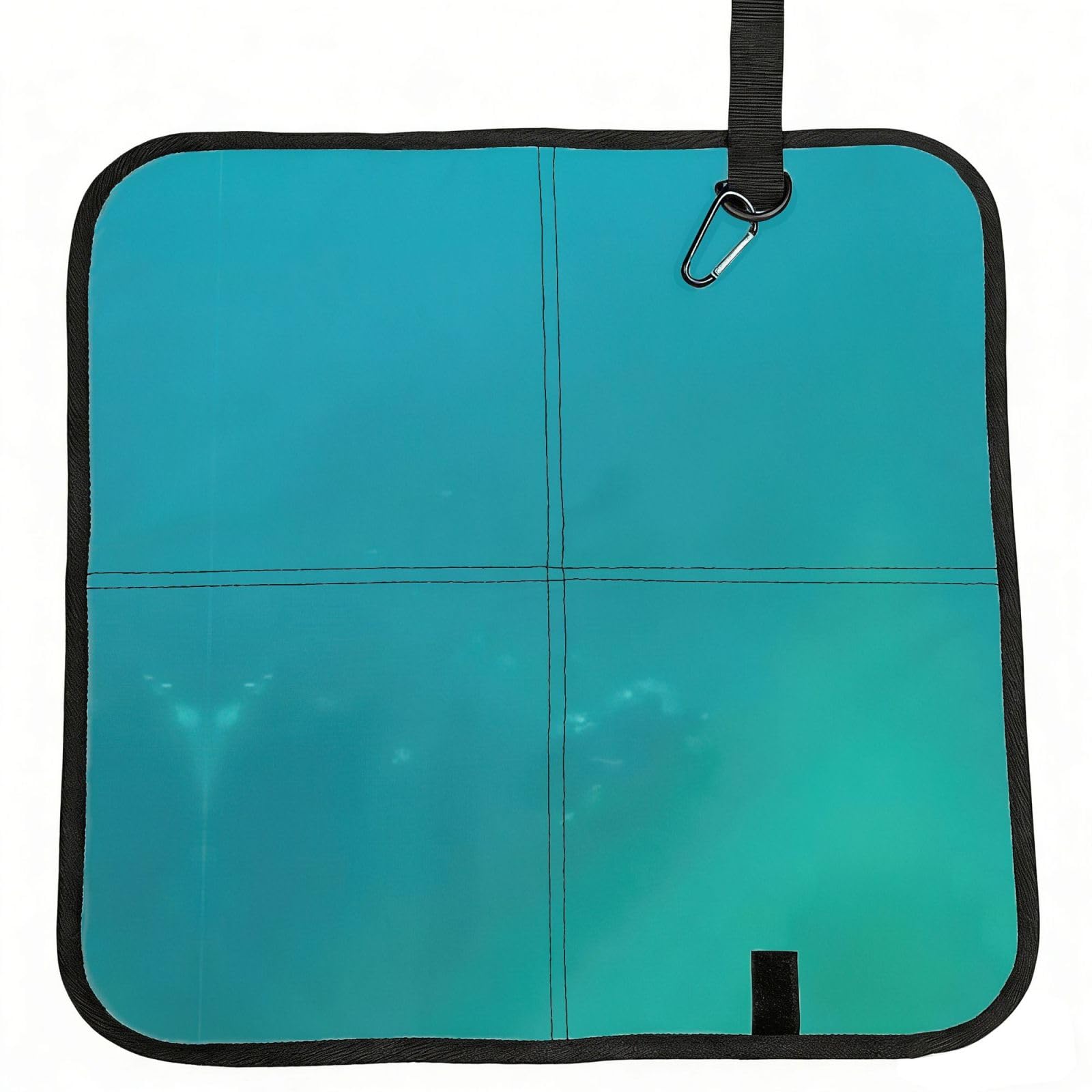 KAPPTYY Sea Printed Bleacher Seat Cushion PE Foam Filling, Foldable Sitting Pad for Concert Stadium Events