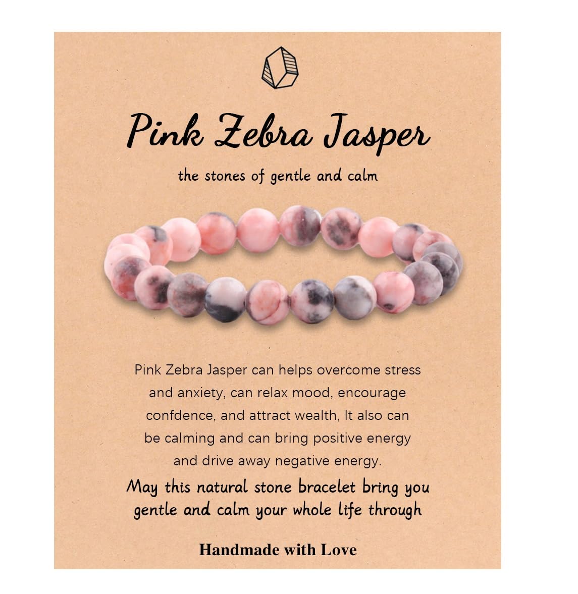 Healing Crystal Bracelet for Women and Men, Yoga Bracelet for Anxiety Relief, Elastic Bracelets with Natural Gemstones 8mm, Semi Precious Gemstones, Inspirational Jewelry-image-33