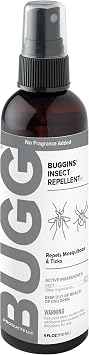 BUGGINS IV No Fragrance Added Insect Repellent - 4 oz Spray Bottle | Virtually Odorless, Repels Mosquitoes, Gnats, Ticks, No-See-Ums and Biting Flies, 25% DEET