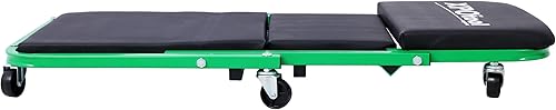 Miniatura 5 de Mechanic Creeper plegable Z Creeper, 36 pulgadas 2 en 1 Z Creeper Seat 300 lbs Capacidad Silla de garaje ajustable plegable plegable con 6 ruedas