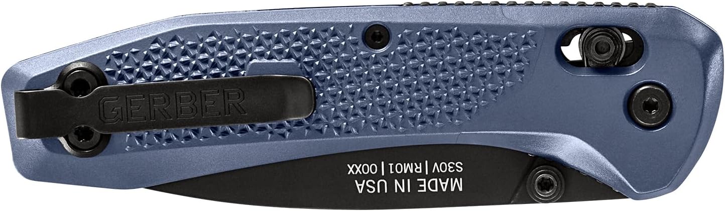 Gerber Gear Sedulo - Lightweight Folding Pocket Knife - Compact, Tactical EDC Gear for Camping & Outdoor - Ergonomic Utility Tool - Made in USA - Blue